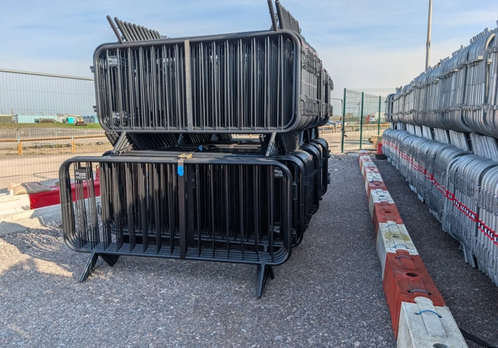 Black Pedestrian Barriers