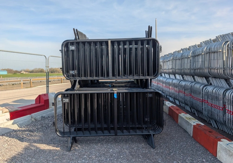 Black Pedestrian Barriers